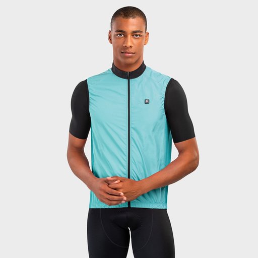 Chaleco Cortavientos Ciclismo Siroko V1 Frost Azul Sprinter MKP