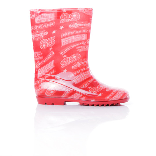 Botas de agua niño SILVER rojo letras (22-27)