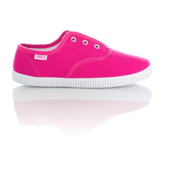 ANDY Z Zapatillas Lona Fucsia Niña