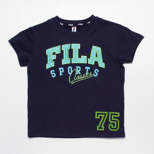 FILA BASIC Camiseta Azul Marino Niño (2-8)