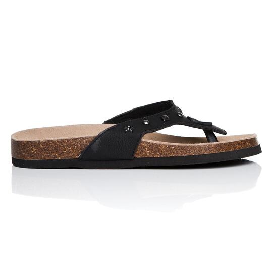 Sandalias Bio SILVER Negro Mujer