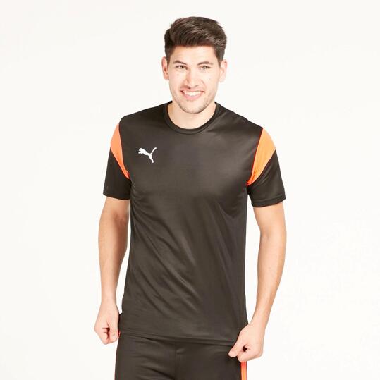 PUMA Camiseta Fútbol Negra Hombre