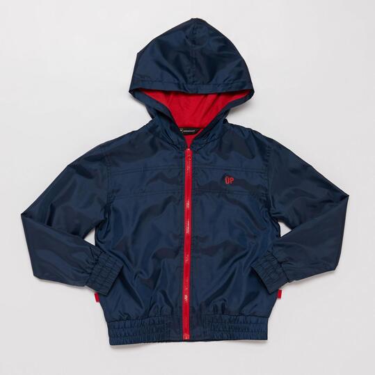 Chaqueta Capucha UP BASIC Marino Rojo Niño (10-16)