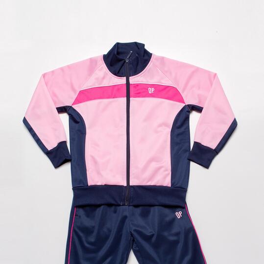 Chándal Acetato UP BASIC Rosa Marino Niña (10-16)