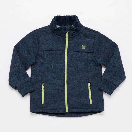 Forro Polar Cremallera UP BASIC Gris Niño (2-8)