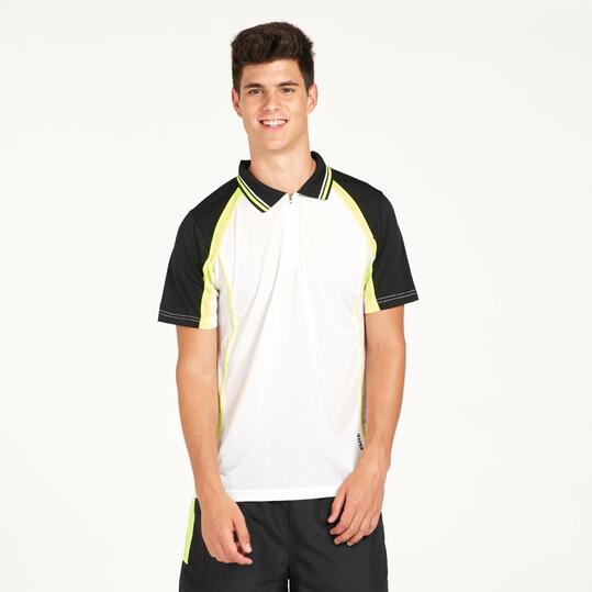 Polo Pádel PROTON Blanco Hombre