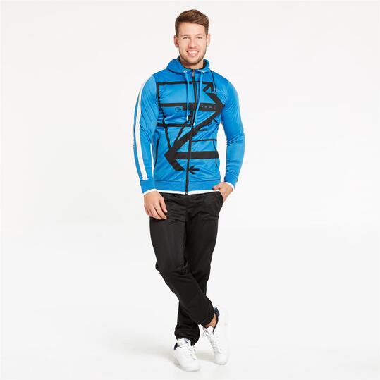Chándal Capucha SILVER Acetato Azul Negro Hombre