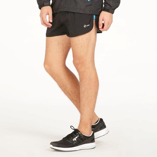 Pantalón Corto Running IPSO COMBI Negro Azul Hombre