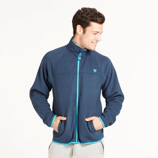 Forro Polar UP BASIC Reversible Marino Turquesa Hombre