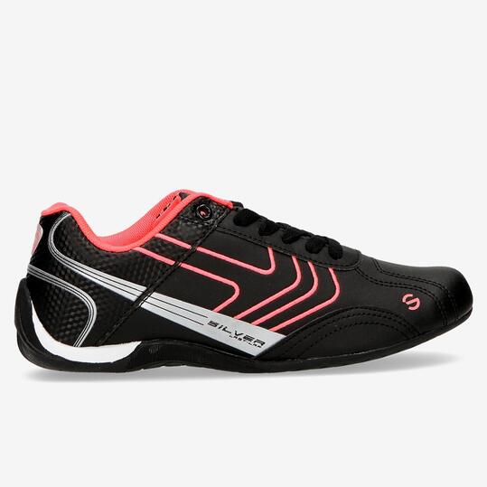 Zapatillas Racing SILVER Negro Mujer
