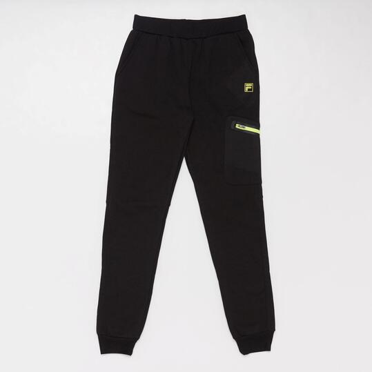 FILA Pantalón Chándal Negro Niño (8-16)