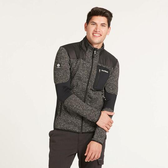 Forro Polar BORIKEN Negro Hombre