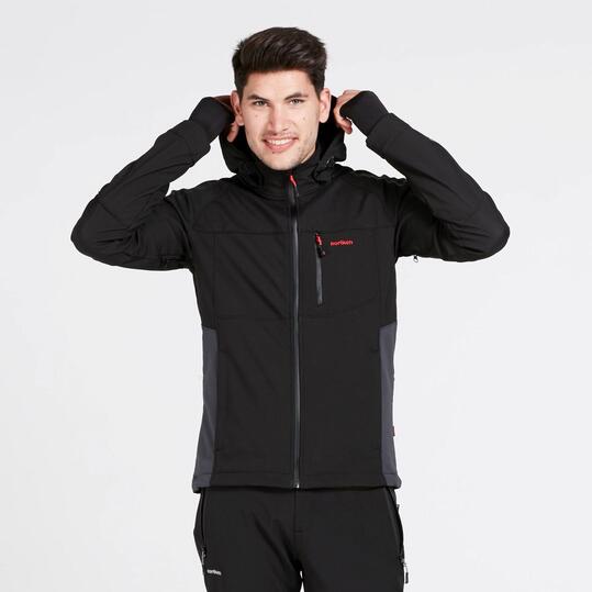 Chaqueta Nieve Softshell BORIKEN DARYL Negro Hombre