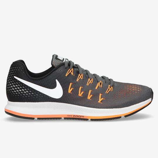 NIKE AIR ZOOM PEGASUS 33 Zapatillas Running Azul Gris Naranja Hombre