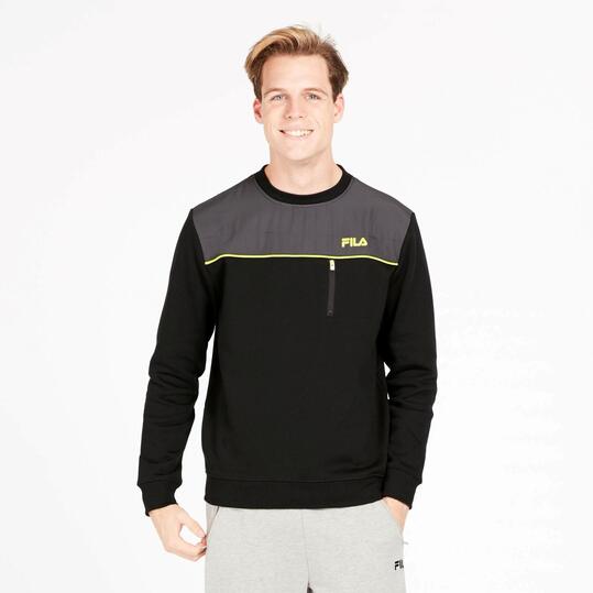 FILA BARABATIO Sudadera Felpa Negra Hombre