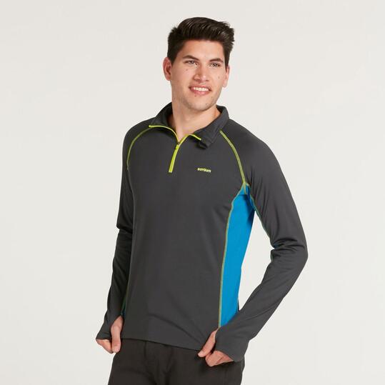 Sudadera Térmica BORIKEN Gris Azul Hombre