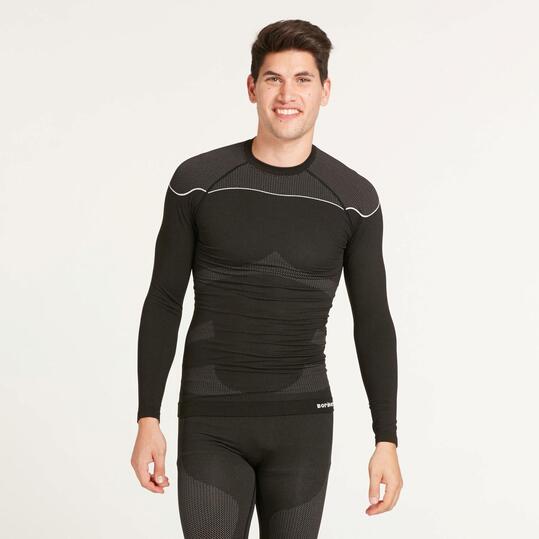 Camiseta Interior Sin costuras BORIKEN Negra Hombre