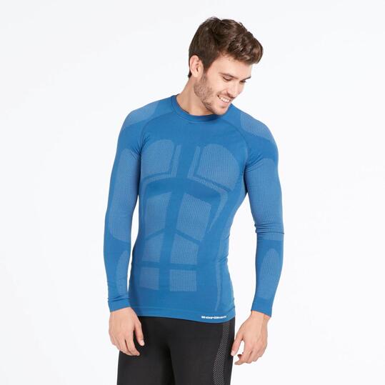 Camiseta Interior Manga Larga BORIKEN Sin Costuras Denim Hombre