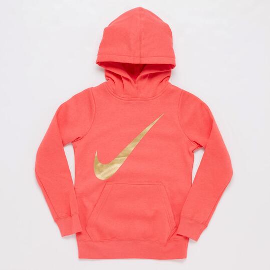NIKE Sudadera Capucha Roja Niña (10-16)