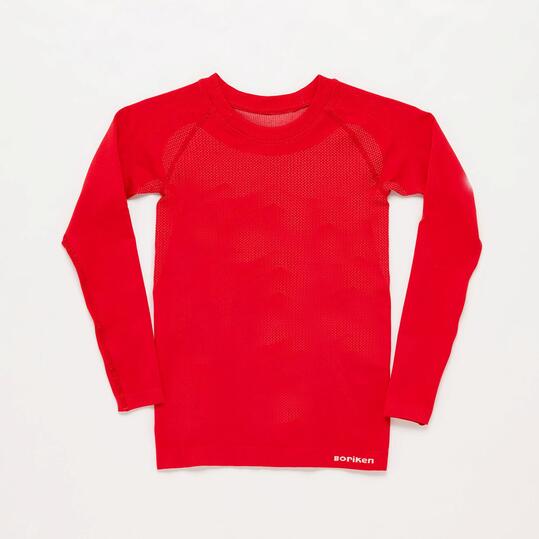 Camiseta Interior BORIKEN Sin Costuras Rojo Niño (6-8)