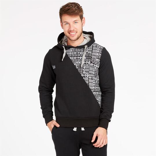 Sudadera Capucha SILVER TAJO Negro Hombre