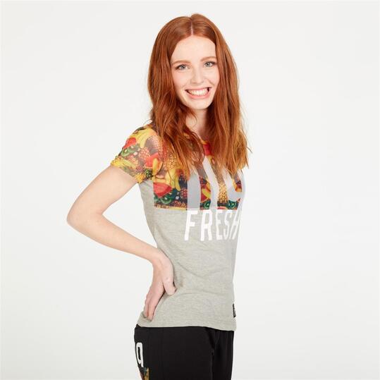 Camiseta SILVER ALMONACID Gris Mujer