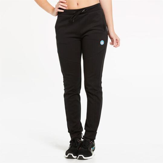 Pantalón Largo Puño SILVER TECH Negro Mujer