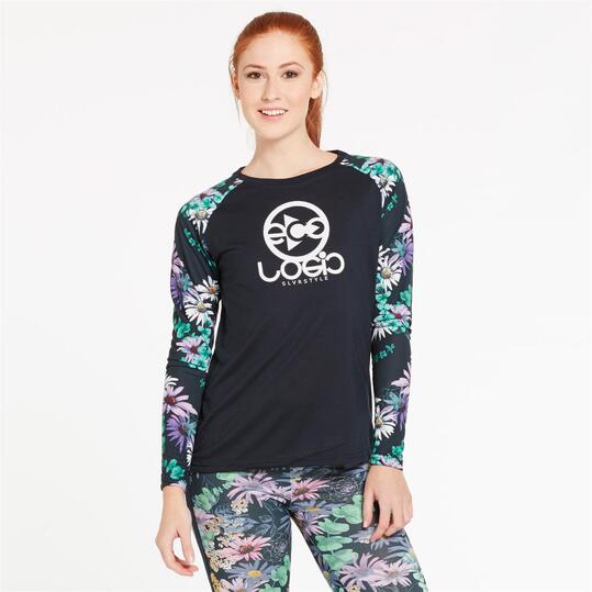 Camiseta Mangas Estampadas SILVER EUCALIPTO Mujer