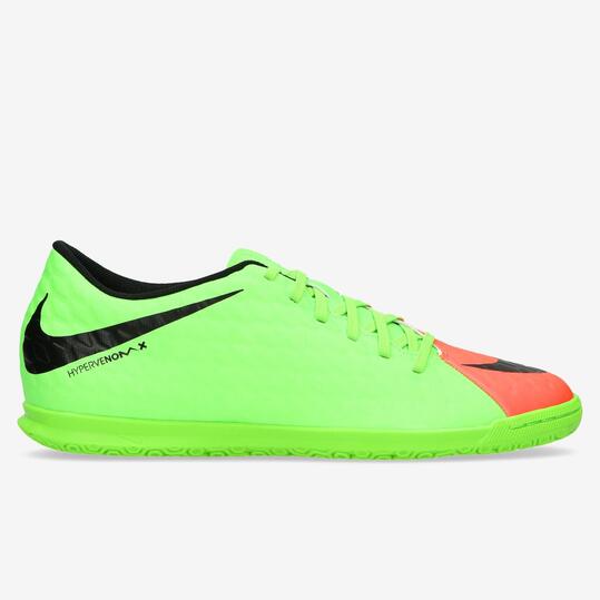 NIKE NEYMAR JR HYPERVENOMX PHADE 3 Botas Fútbol Sala Verde Hombre