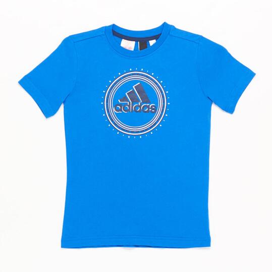 ADIDAS Camiseta Manga Corta Azul Niño (10-16)