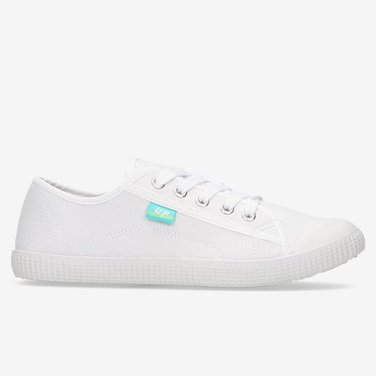 Zapatillas Lona UP Blanco Mujer