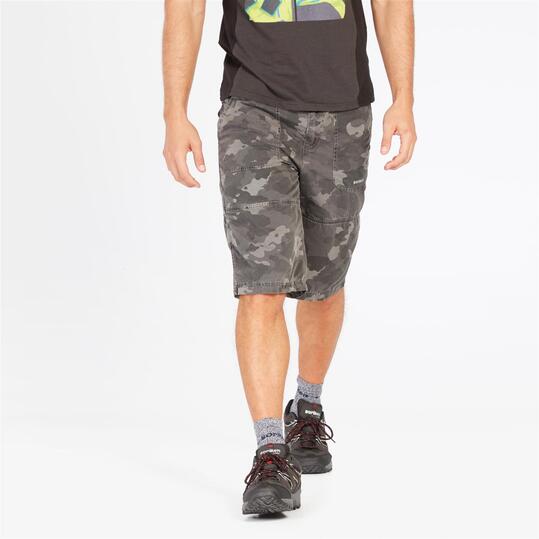 Bermuda Camuflaje BORIKEN Gris Hombre