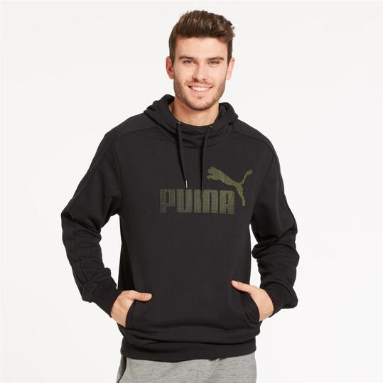PUMA Sudadera Capucha Negro Hombre