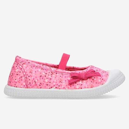 Zapatillas Lona Rosas Niña Up