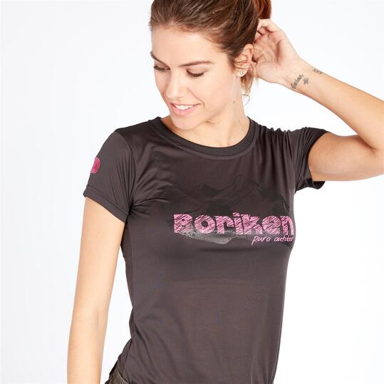 Camiseta Montaña BORIKEN Gris Mujer