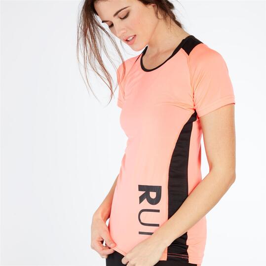 Camiseta Manga Corta Running IPSO Coral Mujer