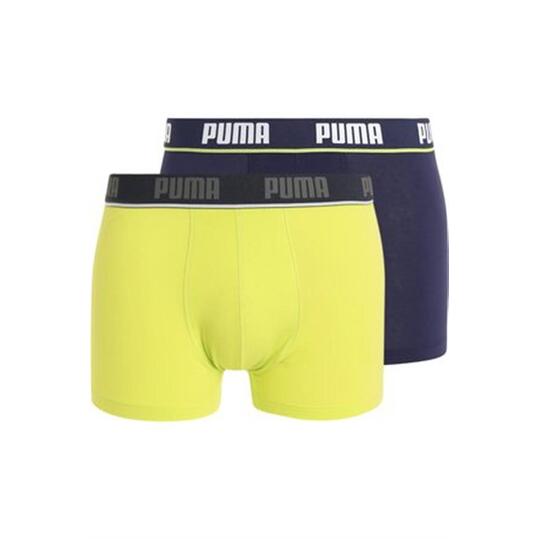 PUMA Pack 2 Bóxer Amarillo Marino