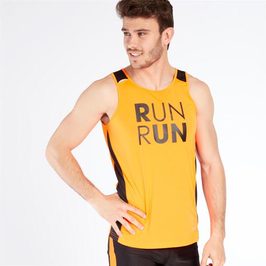 Camiseta Running IPSO COMBI Naranja Hombre