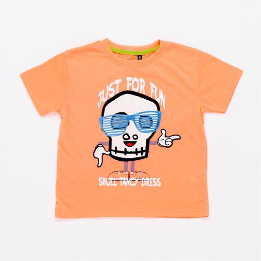 Camiseta Naranja Niño Silver Stamps (2-8)
