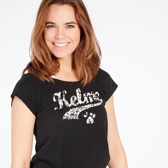 Camiseta KELME Negro Blanco Mujer