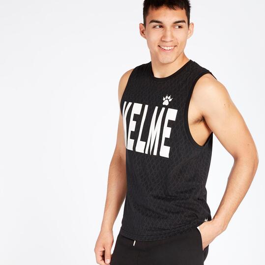 Camiseta Sin Manga KELME Negra Hombre
