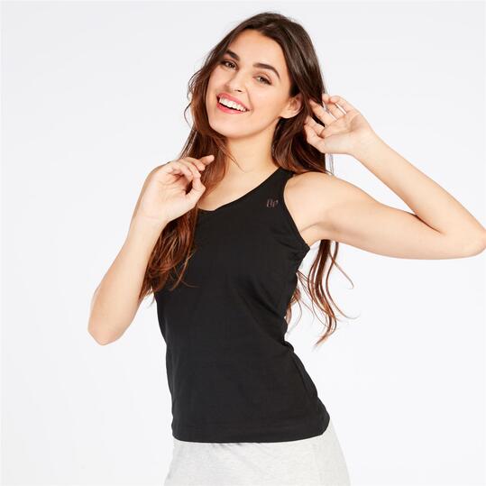 Camiseta Tirantes UP BASIC Negro Mujer