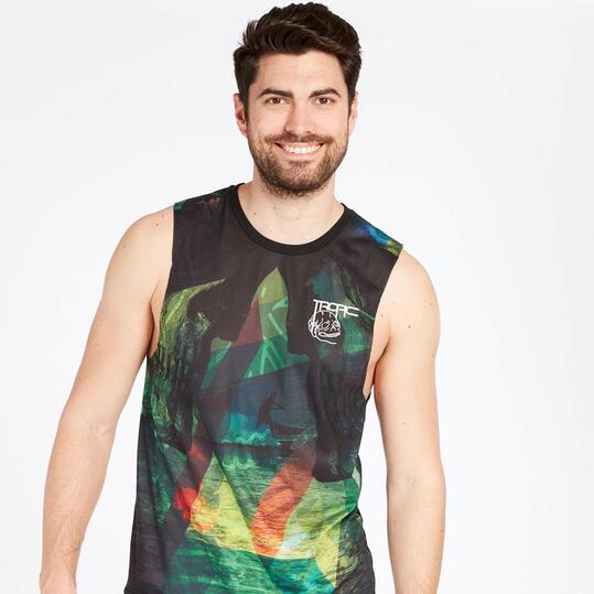 Camiseta Sin Mangas Silver Tropic Estampada Hombre