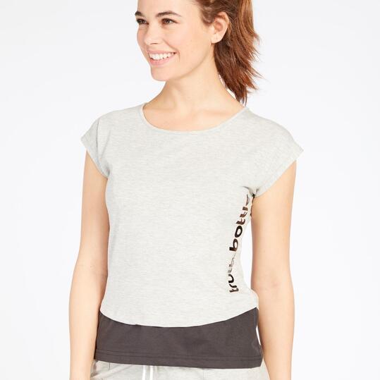 Camiseta Gris SILVER BASIC Mujer