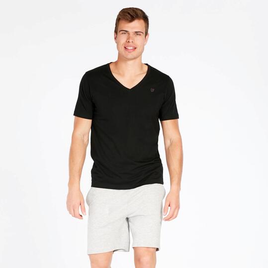 Camiseta Pico UP BASIC Negro Hombre