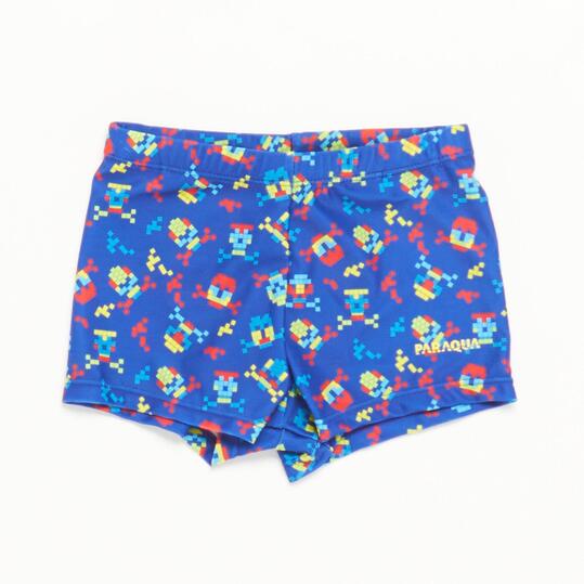 Bañador Natación Niño Estampado Paraqua (2-8)