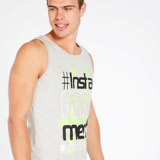 Camiseta Tirantes Gris Hombre Up