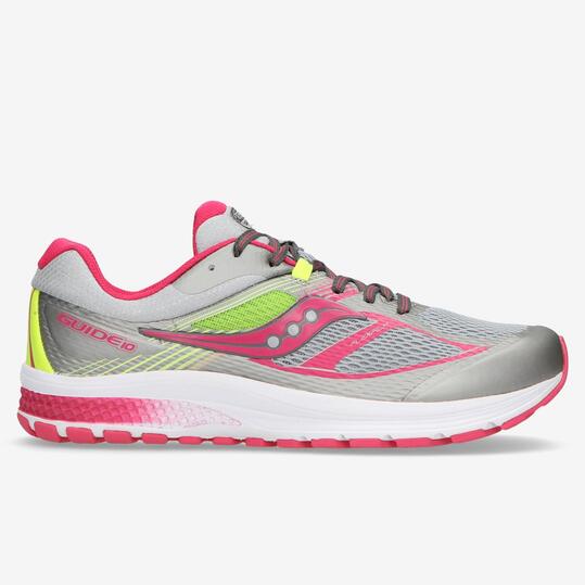 SAUCONY GUIDE 10 Zapatillas Running Gris Fucsia Niña (36-39)