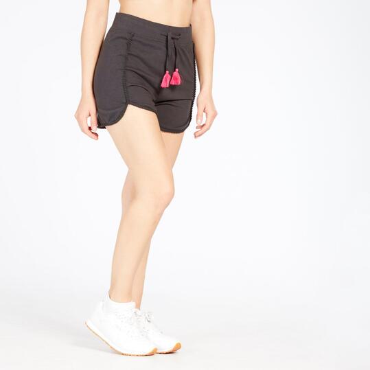 Pantalón Corto Puntilla Mujer Silver