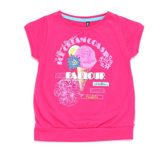 Camiseta SILVER STAMPS Fucsia Niña (2-8)